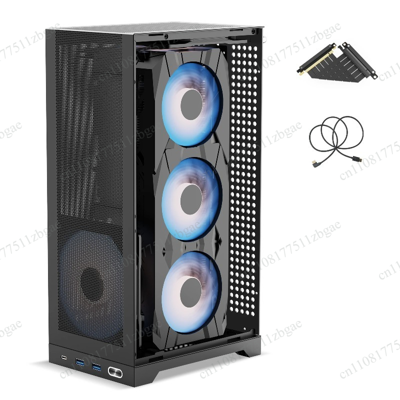 Itx Case Pcie Riser 4.0 - Caja ITX de 8.5L con marco