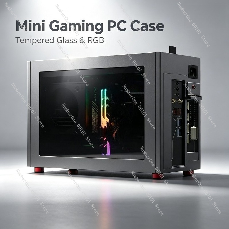 Mini Itx Case Water Cooling Support - Caja de aluminio Mini ITX, compatible