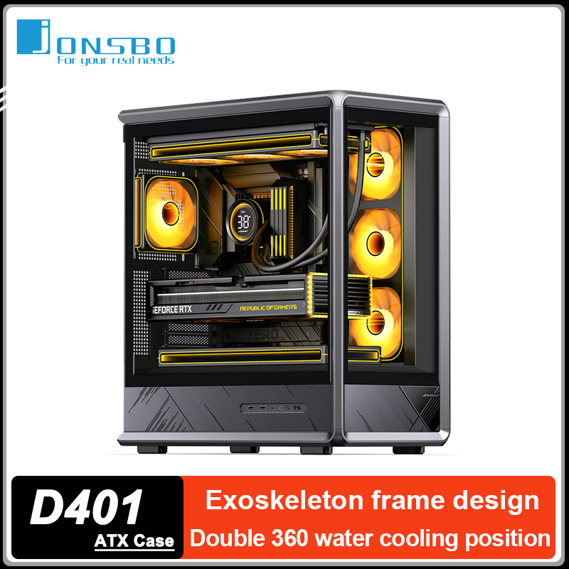 Mini Itx Case Water Cooling Support - Caja de PC JONSBO D401 ATX,