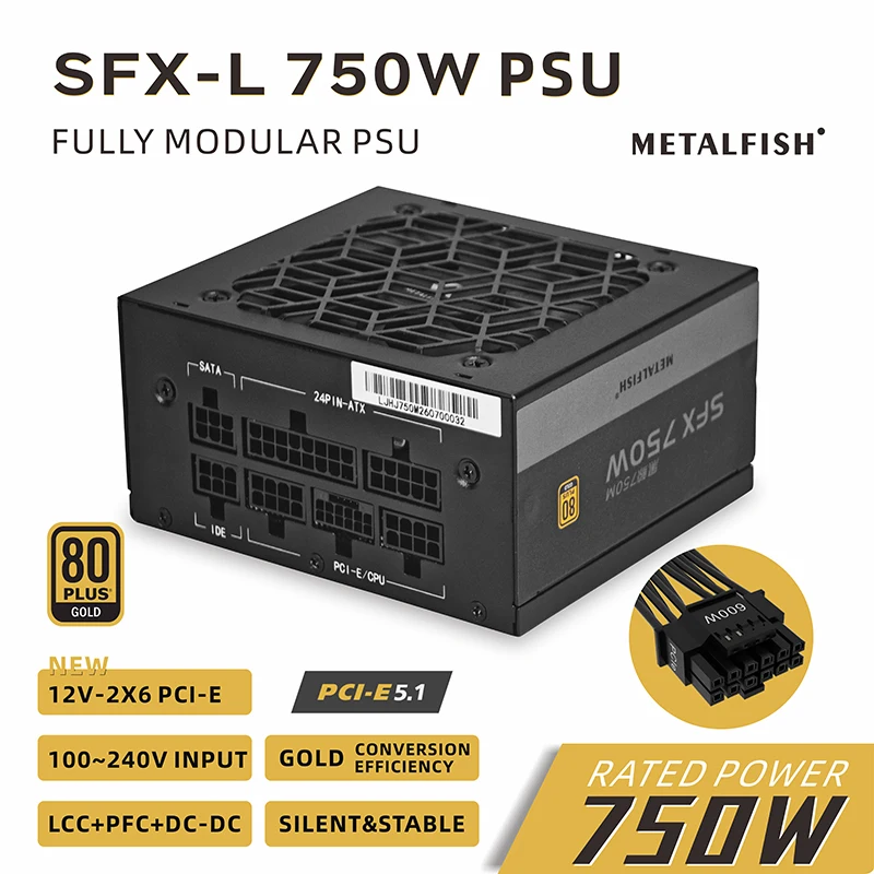 Fuente de alimentación SFX de  - Sfx Power Supply 750W Gold reseña y precio