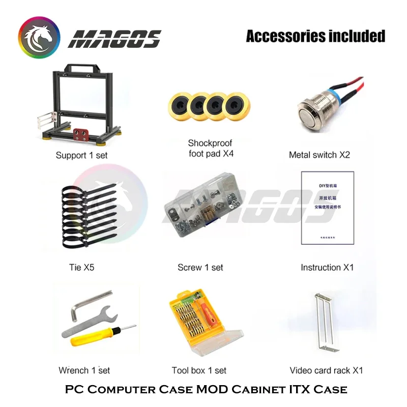 Caja de ordenador de PC MOD ga - Mini Itx Case Water Cooling Support reseña y precio