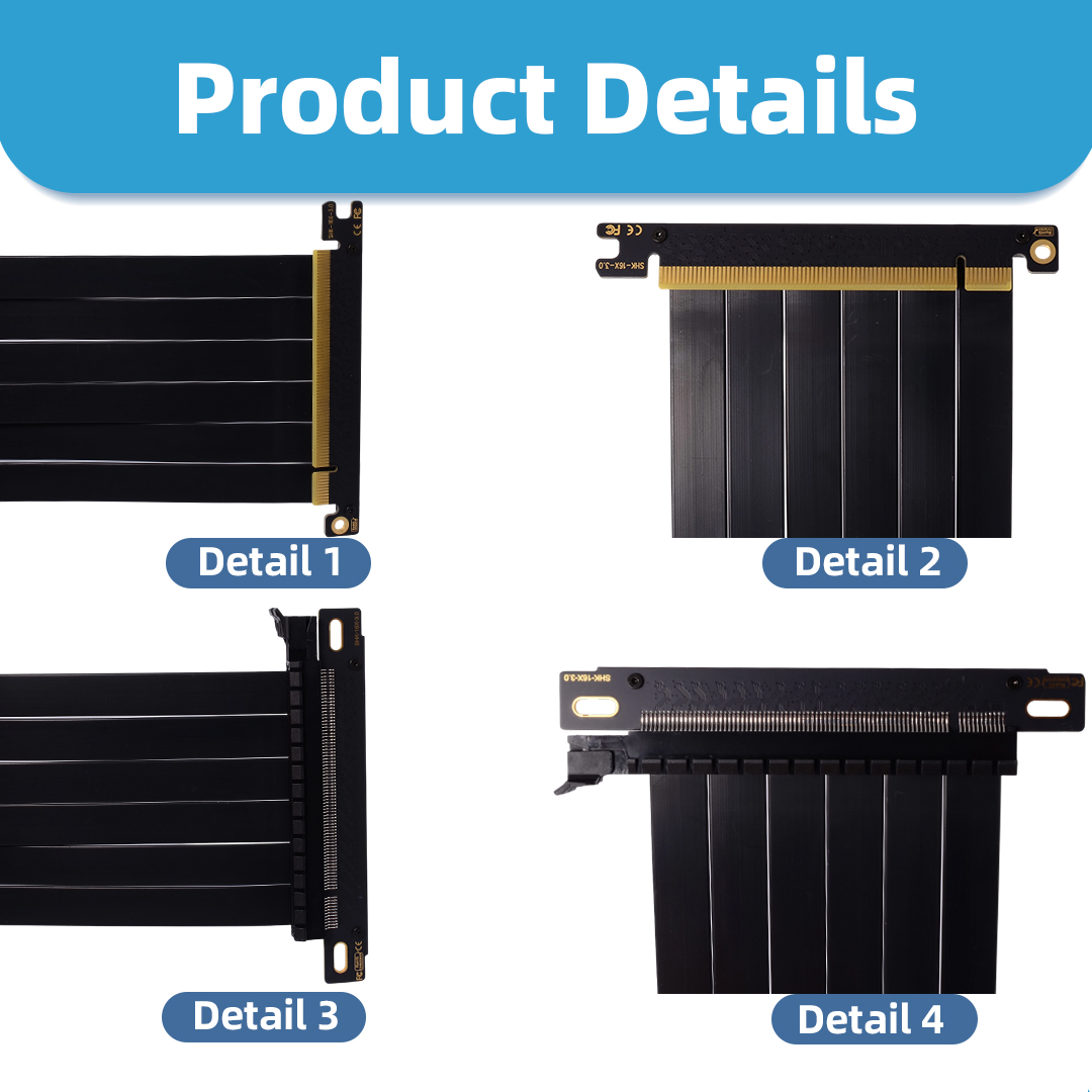 Cable Riser PCI Express 4.0/3. - Itx Case Pcie Riser 4.0 reseña y precio