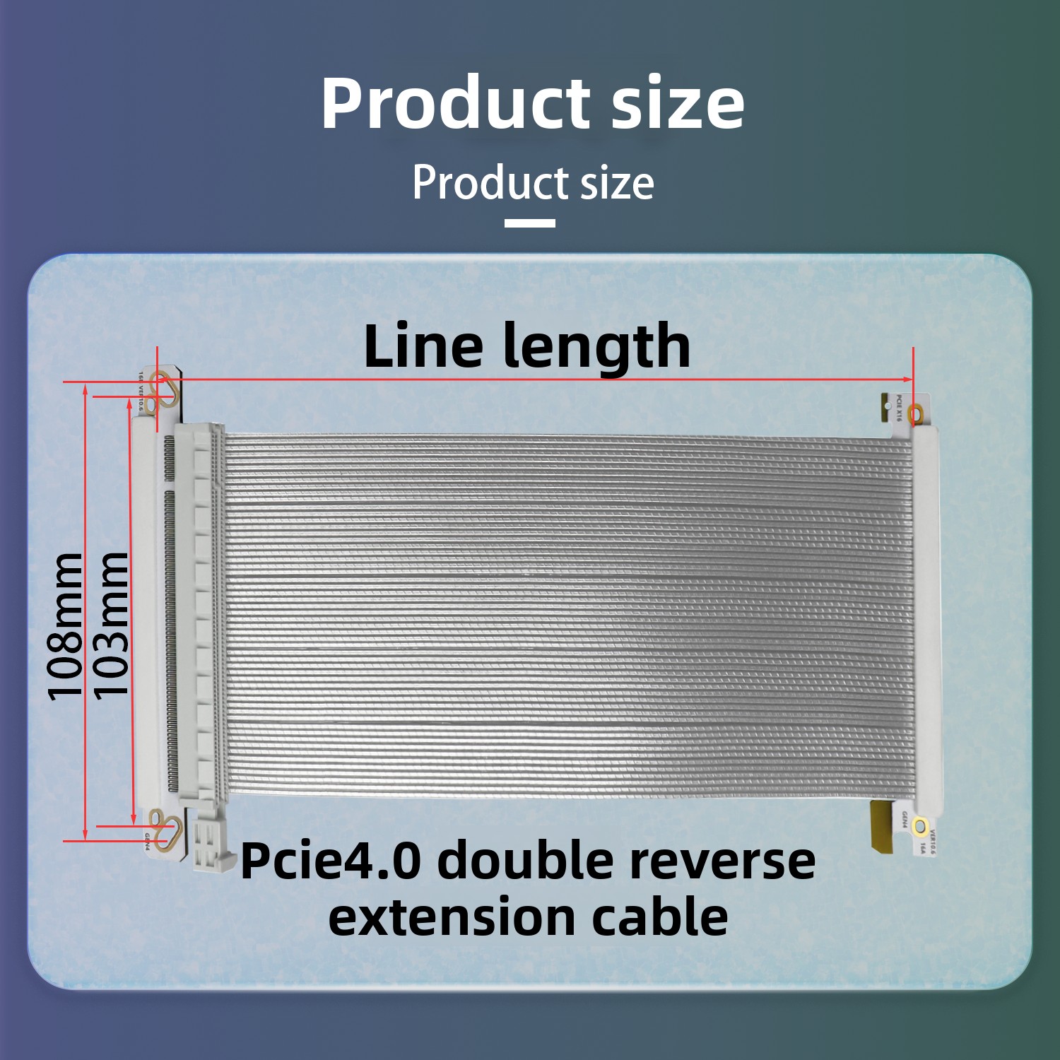 Cable de extensión para tarjet - Itx Case Pcie Riser 4.0 reseña y precio