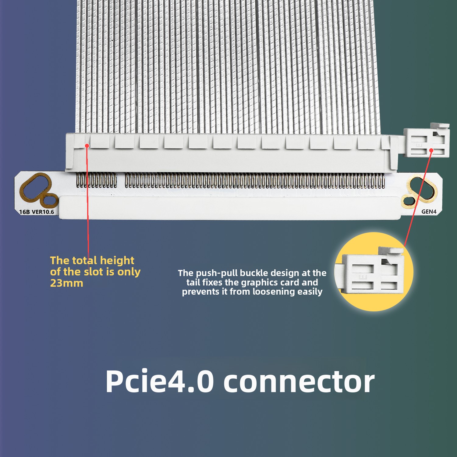 Cable de extensión para tarjet - Itx Case Pcie Riser 4.0 reseña y precio