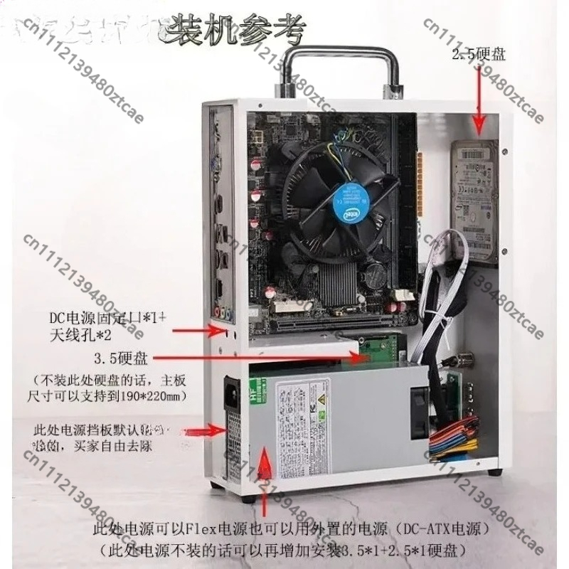 Caja de PC Mini ITX MATX Blanc - Mini Itx Case With Handle Portable reseña y precio