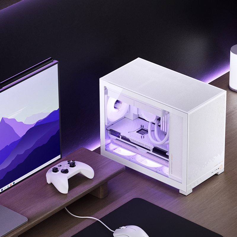 Caja de escritorio Jonsbo D32  - Mini Itx Case Water Cooling Support reseña y precio