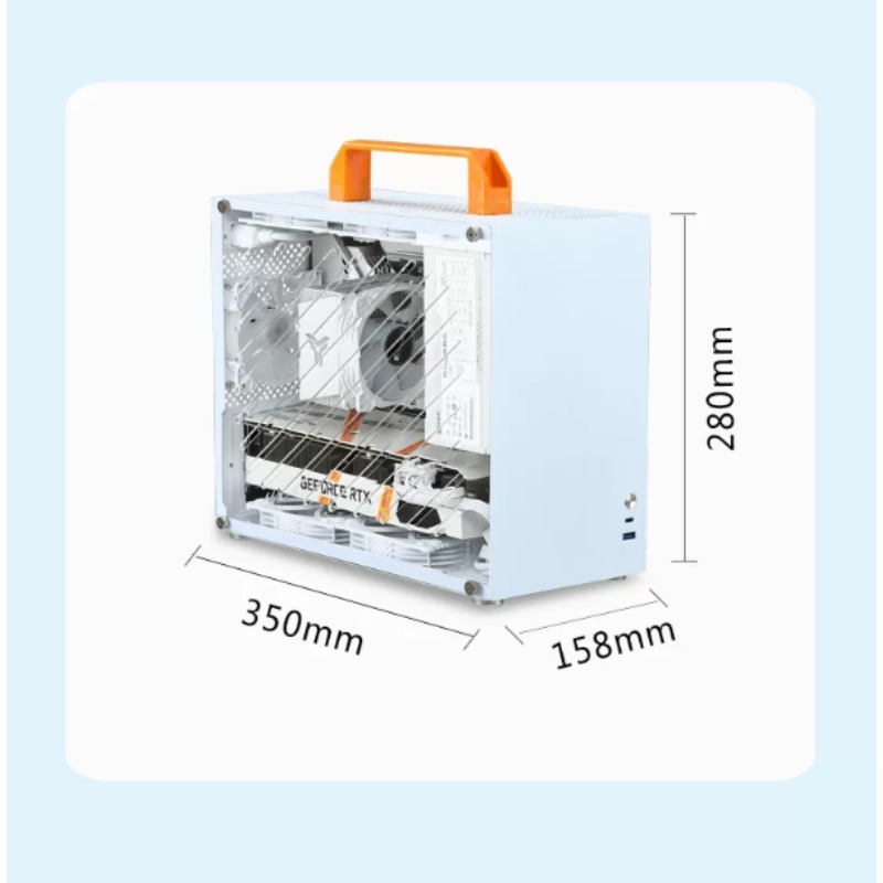 Caja de Computadora Mini Portá - Mini Itx Case Water Cooling Support reseña y precio