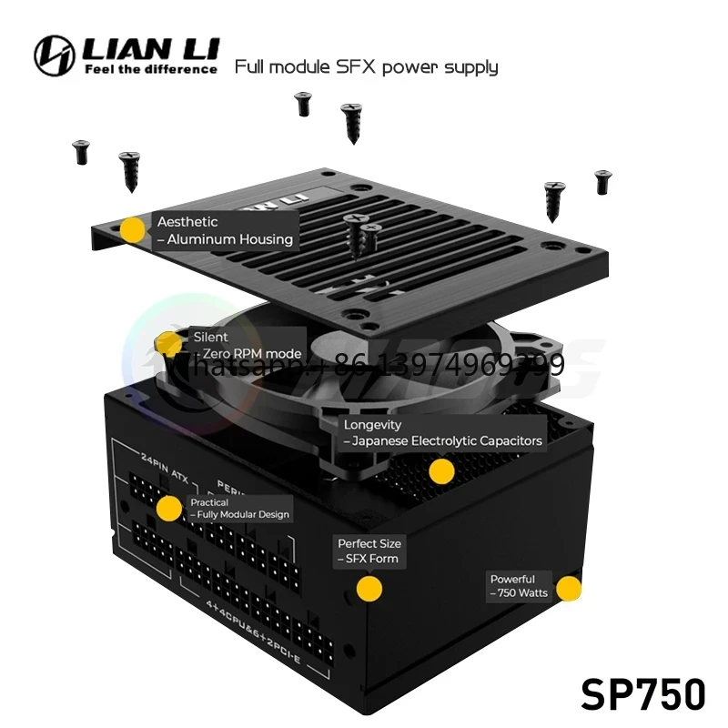 Fuente de alimentación LIAN LI - Sfx Power Supply 750W Gold reseña y precio