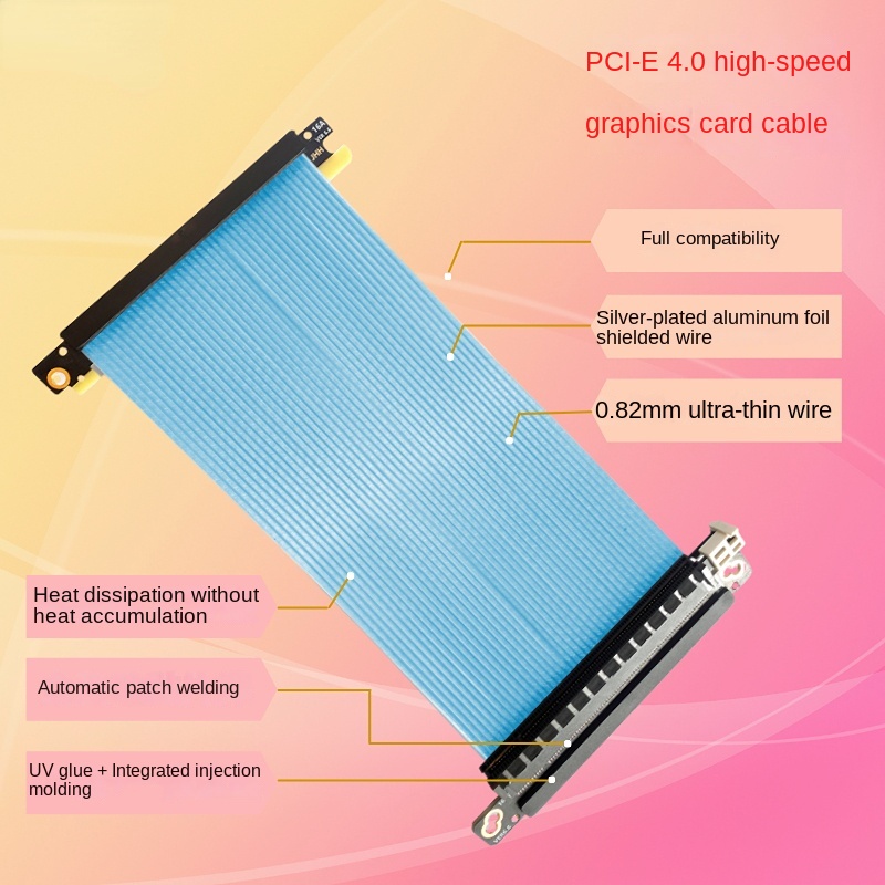 Cable elevador Pcie 4,0 invers - Itx Case Pcie Riser 4.0 reseña y precio