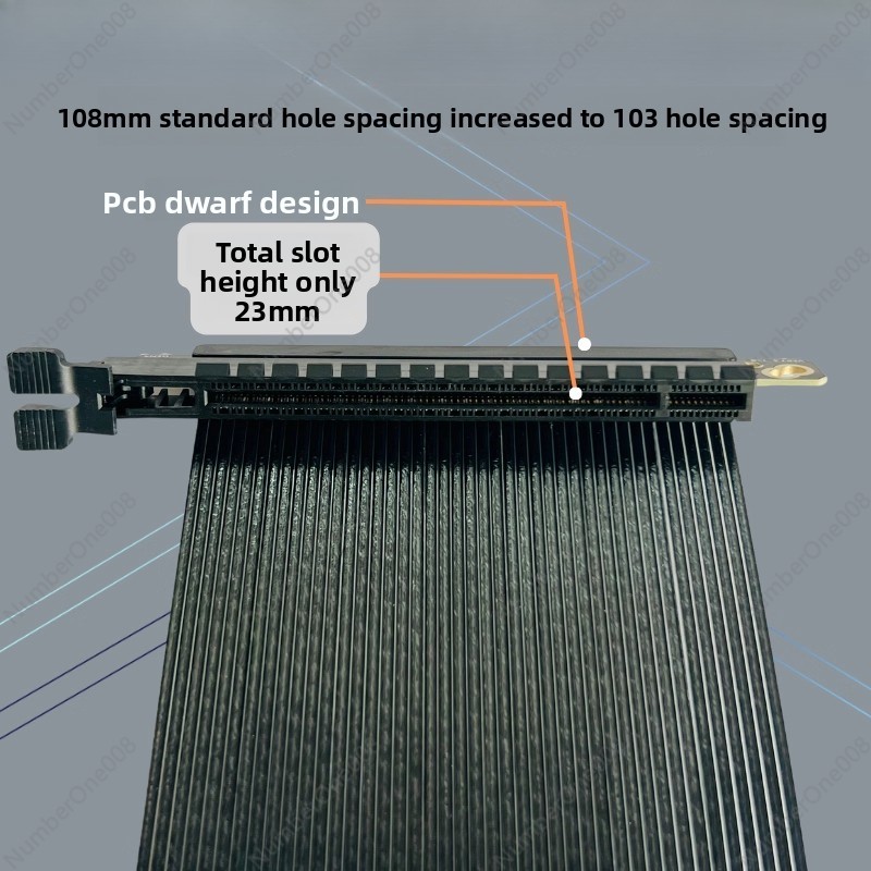 Cable Riser Dual Inverso PCIe  - Itx Case Pcie Riser 4.0 reseña y precio