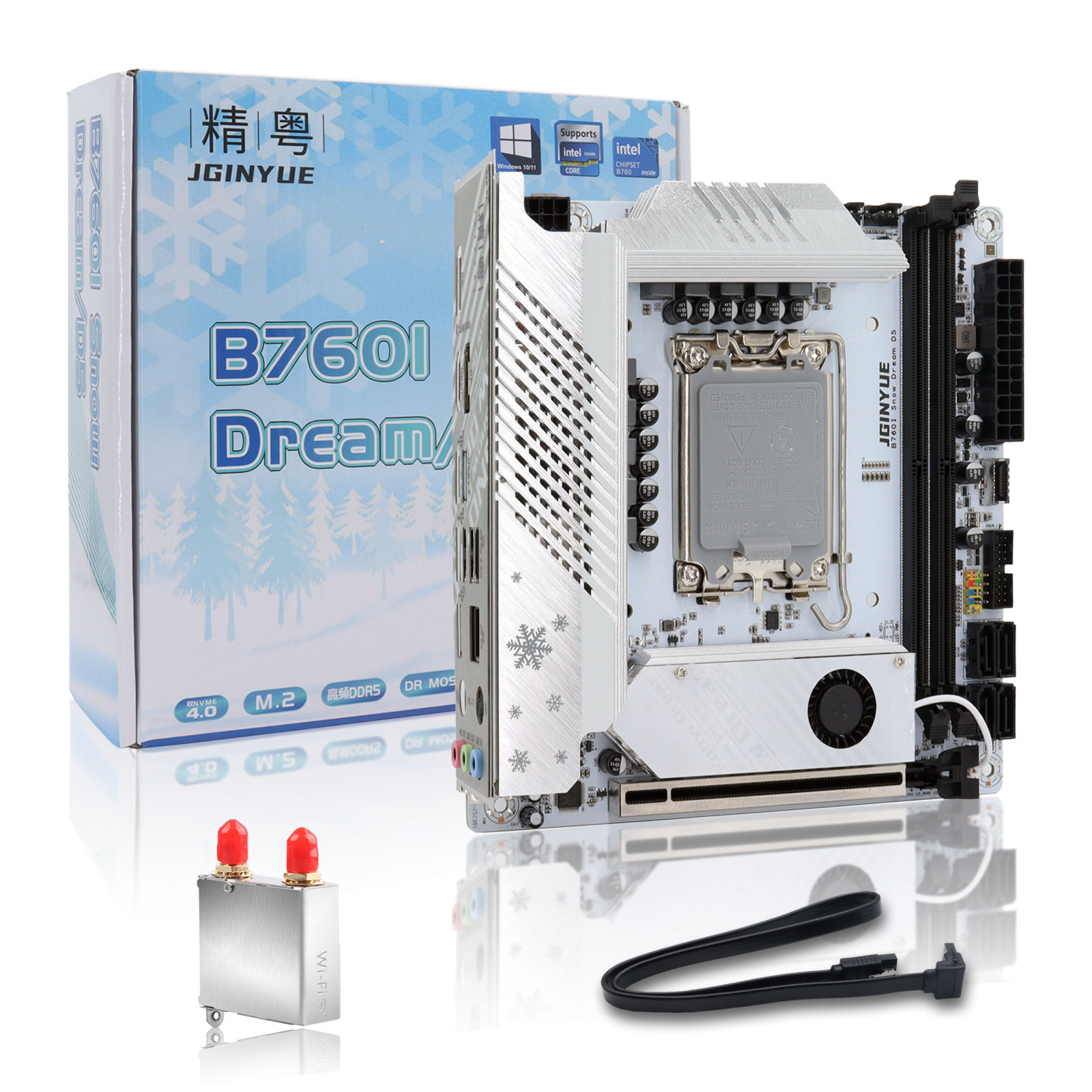 Placa base JGINYUE B760 Mini I - Itx Motherboard B760I Ddr5 reseña y precio