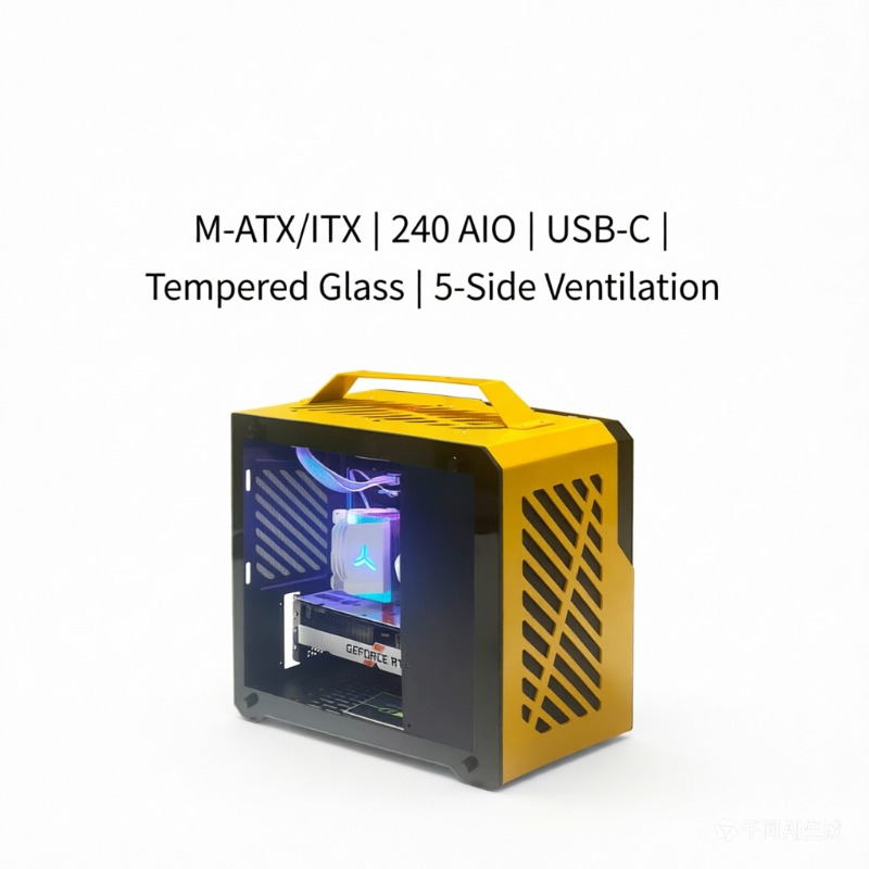 Caja Mini PC QM-Z36 Hornet, Al - Mini Itx Case With Handle Portable reseña y precio