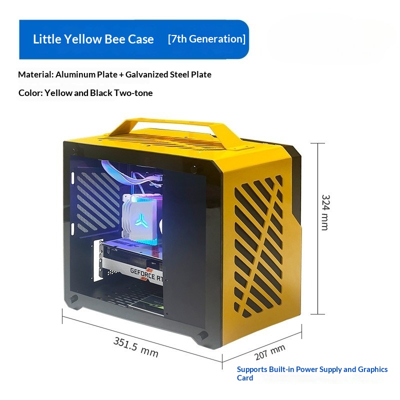 Caja Mini PC QM-Z36 Hornet, Al - Mini Itx Case With Handle Portable reseña y precio