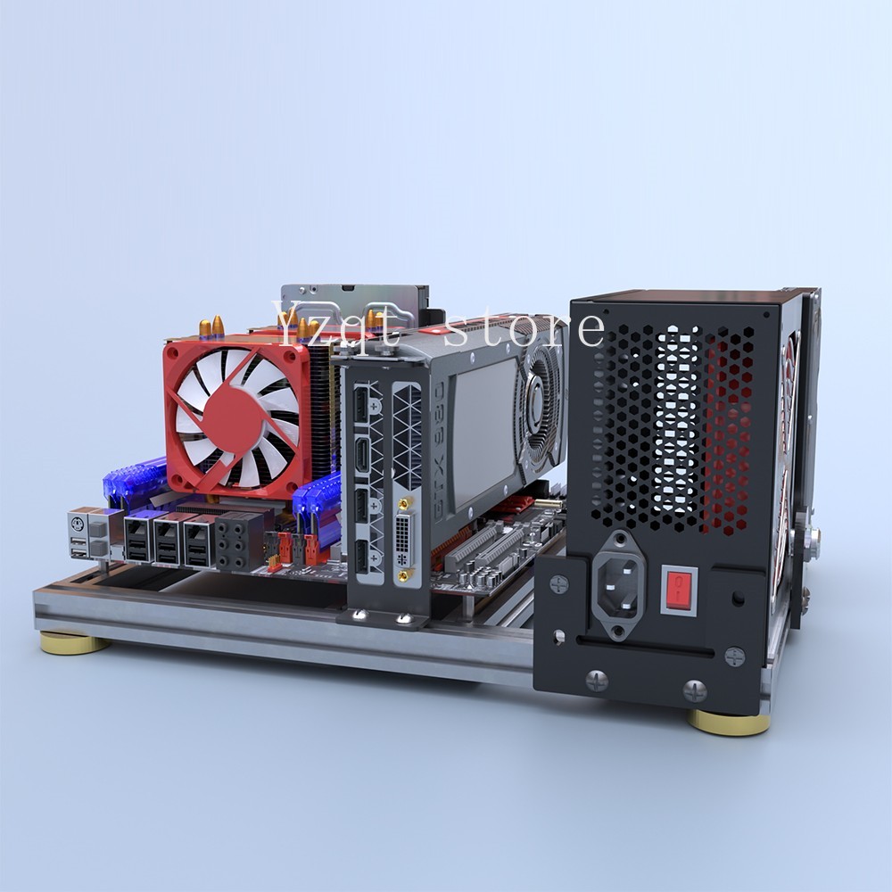 Carcasa de ordenador abierta d - Mini Itx Case Water Cooling Support reseña y precio