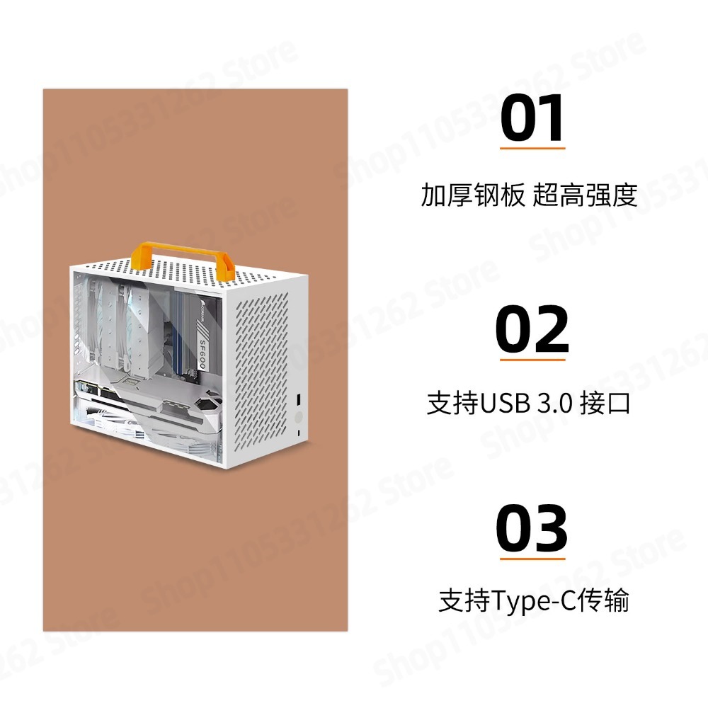 Caja A59 Mini ITX Blanca, Chas - Mini Itx Case With Handle Portable reseña y precio